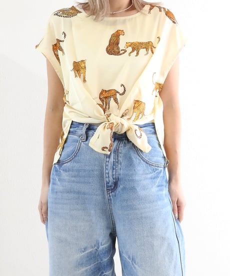 【MWEZI by ZURIsol 沖縄 リゾートファッション 通販】レディース チーター トップス / cheetah top