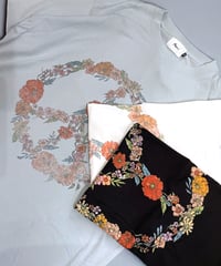 MWEZI Flower Peace プリント Tシャツ(ADULT)MZ-15