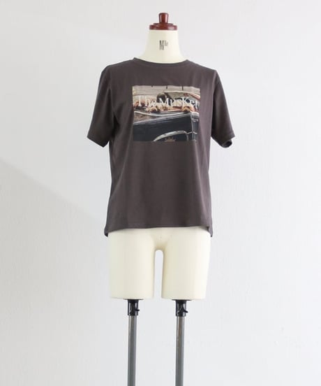 フォトプリントTシャツ レディース 半袖 オーバーサイズ The Musket