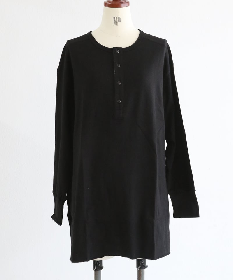 kizukiブラック ヘンリーネック kizukiブラック ヘンリーネック