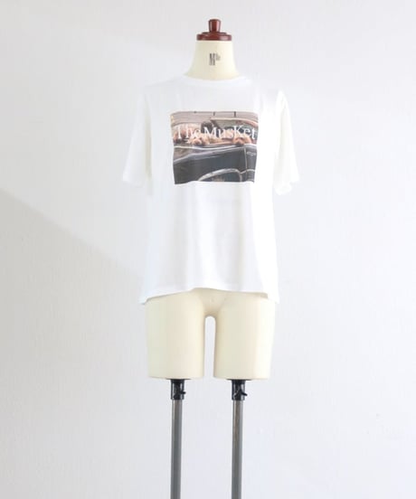 フォトプリントTシャツ レディース 半袖 オーバーサイズ The Musket