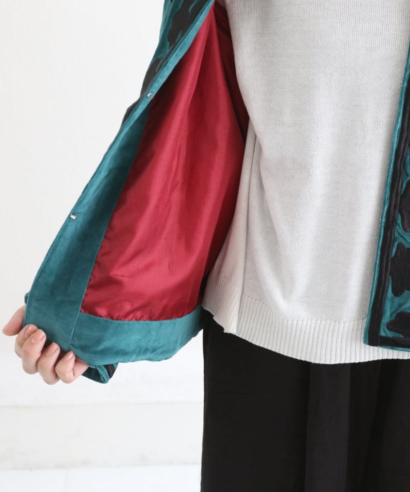 刺繍ベロアジャケット(5W36011E) | MWEZI by ZURIsol okinawa