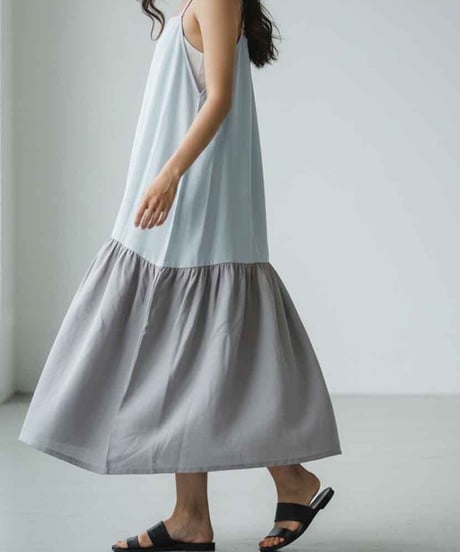 異素材キャミドレス/ DIFFERENT MATERIAL CAMI DRESS