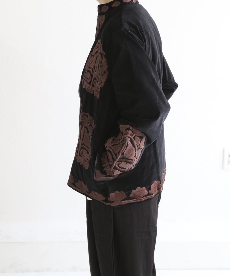 RAIZO蛇刺繍 ベロアジャケット ZARA ベロア刺繍ジャケット - メルカリ