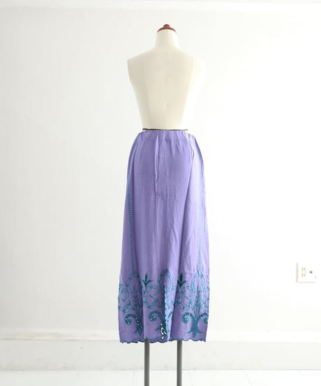 カットワークロングスカート /HEM CUTWORK LONG SKIRT