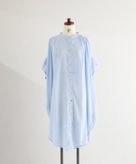 【MWEZI by ZURIsol 沖縄 リゾートファッション 通販】レディース ショルダーシャーリング ドレス