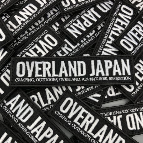 OVERLAND JAPAN Font Logo Velcro Patch