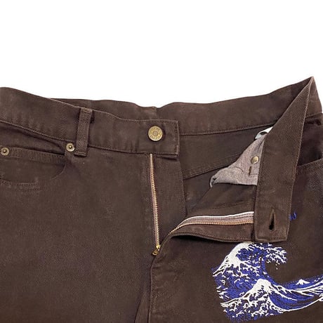 【USED】90'S KENZO JEANS HOKUSAI WAVE PANTS