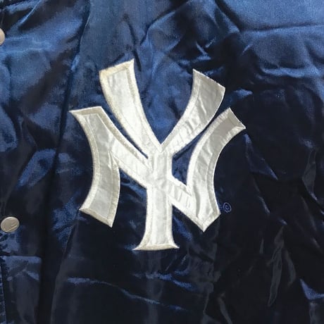【USED】80'S-90'S NEW YORK YANKEES NYLON VIRSITY JACKET