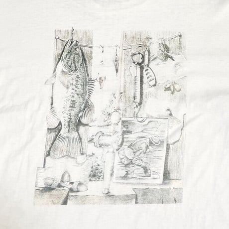 【USED】90'S OLD BANANA REPUBLIC FISHING T-SHIRT