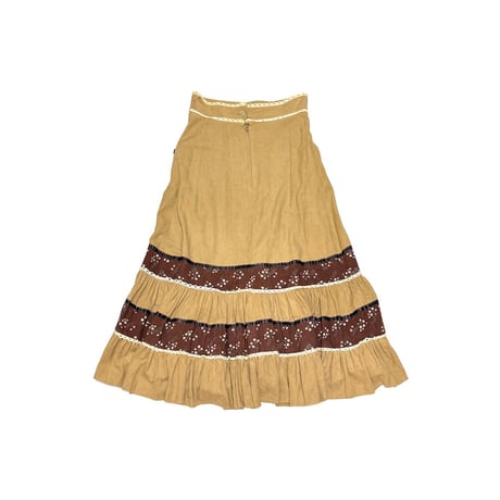 【USED】60's-70's Glensport HOBO GYPSY LONG SKIRT