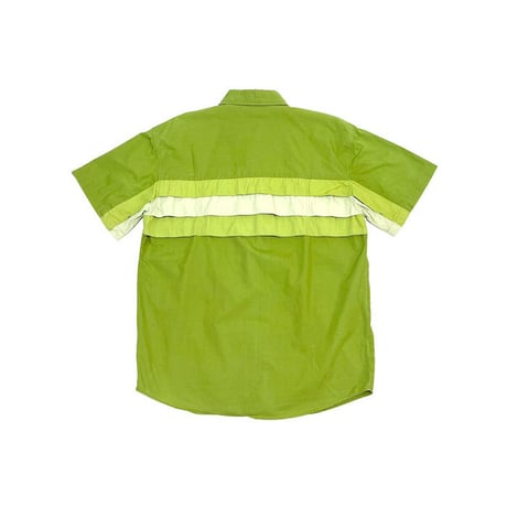 【USED】00'S VANS SWITCHING S/S SHIRT GREEN
