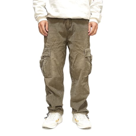 【USED】90'S-00'S STUSSY CORDUROY CARGO PANTS