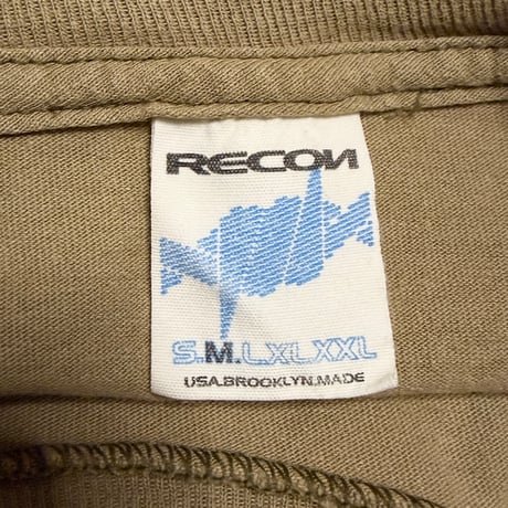 【USED】90's-00's RECON “I Miss The Old New York” Acid Fade T-shirt