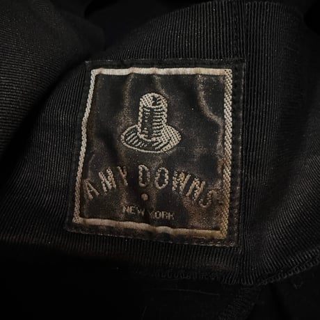 【USED】80's Amy Downs New York TURBAN HAT BLACK
