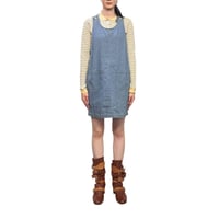 【USED】80's FADS DENIM N/S MINI DRESS