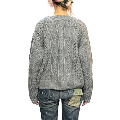 【USED】80's BERKELEY CABEL KNIT CARDIGAN