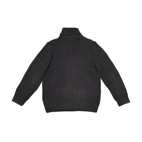 【USED】90's-00's L.L.Bean HIGH-NECK CABLE×RIB KNIT SWEATER