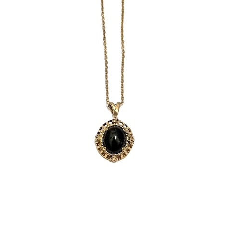 【BOOMBABA BOUTIQUE】Vintage black stone necklace
