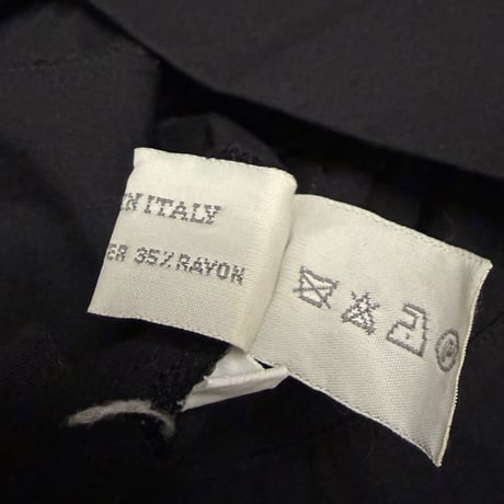 【USED】90's-00's miu miu Sculpted Waist Trucker Jacket Black