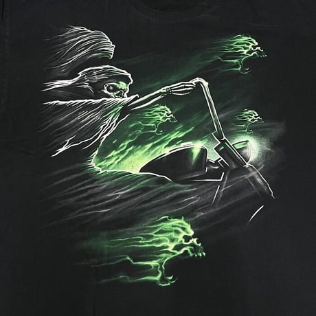 【USED】00'S GRIM REAPER  RIDER T-SHIRT