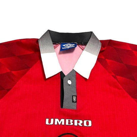 【USED】90s OLD UMBRO MANCHESTER UNITED 96-98 FOOTBALL SHIRT