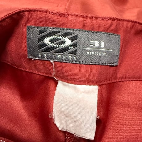 【USED】00's OAKLEY SOFTWARE SHORTS GRADATION RED