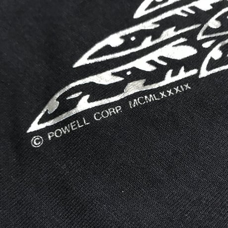 【DEAD STOCK】80'S POWELL "TONY HAWK" L/S T-SHIRT BLACK