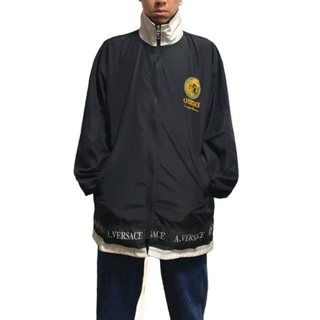 【USED】90'S A.VERSACE NYLON TRACK JACKET