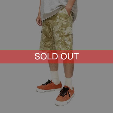 【USED】90'S STUSSY  CAMO CARGO SHORTS