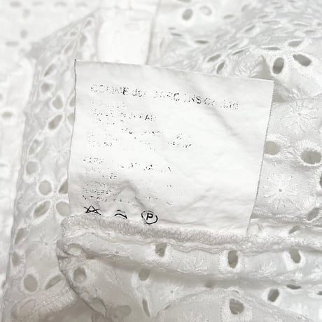 【USED】90's-00's tricot COMME DES GARÇONS CUTWORK EMBROIDERY S/S BLOUSE