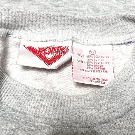 【USED】80's PONY OLD SCHOOL SWEATSHIRT