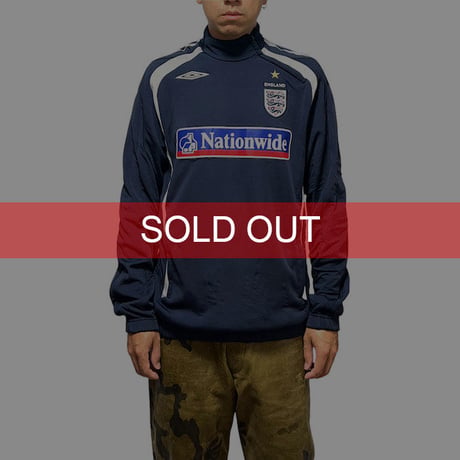 【USED】00'S UMBRO ENGLAND NATIONAL TEAM FOOTBALL PISTE TOP