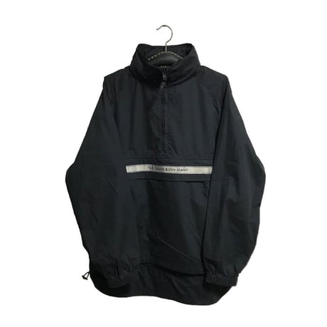 【USED】90'S CALVIN KLEIN JEANS REFLECTIVE LINE PULLOVER