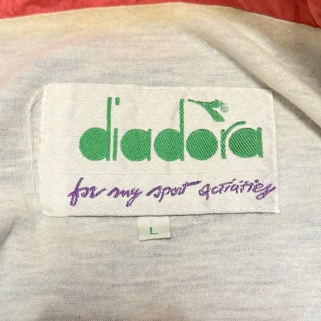 【USED】80's diadora OLD NYLON TRACK JACKET BLUE × PURPLE