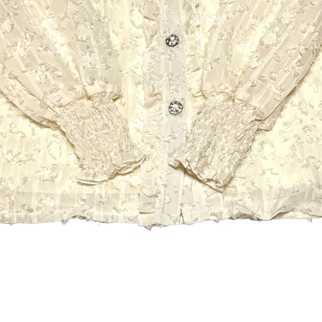 【USED】00's BIJOU BUTTON BLOUSE