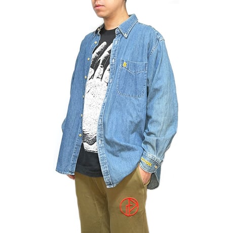 【USED】90'S TSUTAYA STAFF DENIM SHIRT
