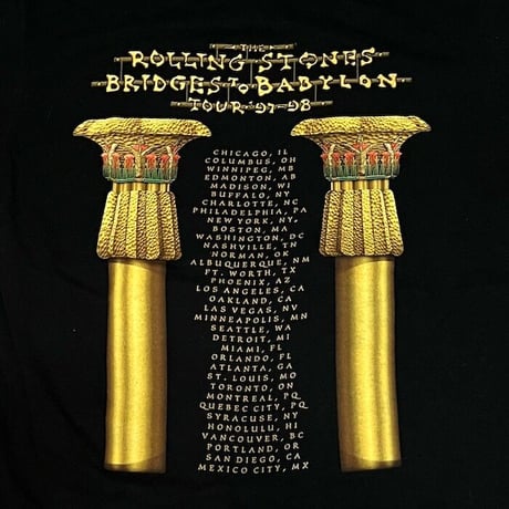 【USED】90'S The Rolling Stones "Bridges to Babylon" T-SHIRT