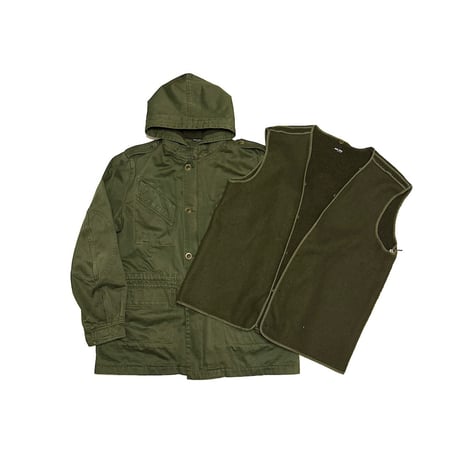 【USED】00's miu miu Dutch Army M-65 Field Jacket with Detachable Liner