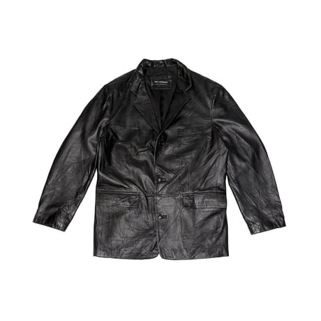 【USED】00's bod & christensen LEATHER TAILORED JACKET