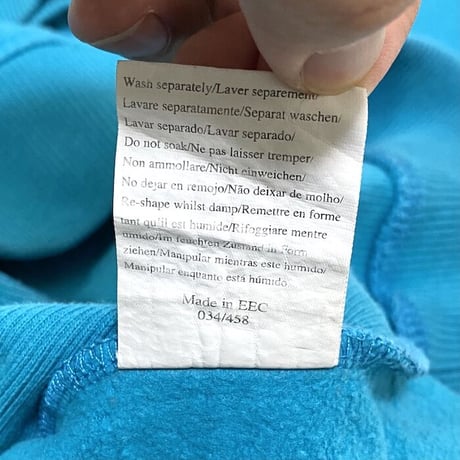 【USED】00'S UMBRO SWEATSHIRT TURQUOISE BLUE
