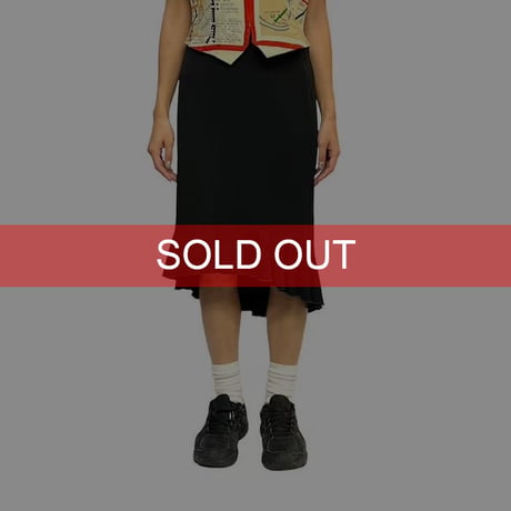 【USED】00'S bebe FRILLS SKIRT BLACK
