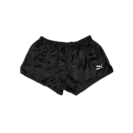 【USED】80's PUMA RUNNING SHORTS BLACK