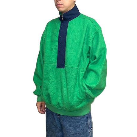【USED】90's OLD GAP FLEECE PULLOVER JACKET LIGHT GREEN