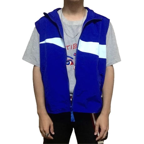 【USED】90'S POCARI SWEAT VEST with BACKPACK