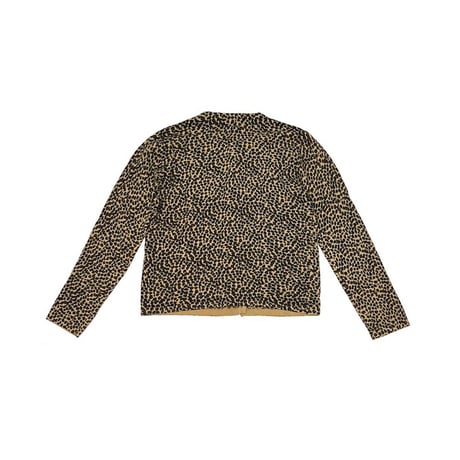 【USED】90's NINA LEONARD petite LEOPARD CARDIGAN