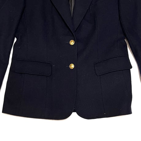 【USED】70's Evan Picone UNION MADE NAVY BLAZER