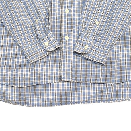 【USED】90'S-00'S J.CREW CHECK B.D.SHIRT