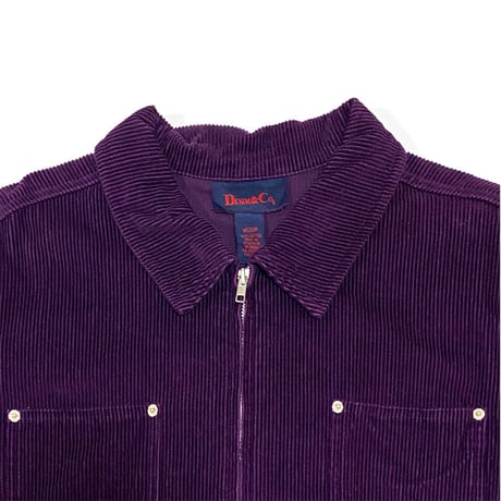 【USED】90'S DENIM & CO CORDUROY ZIP SHIRT