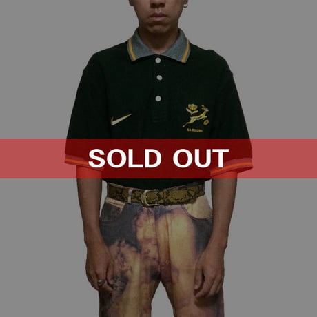 【USED】90'S NIKE SA RUGBY POLO SHIRT